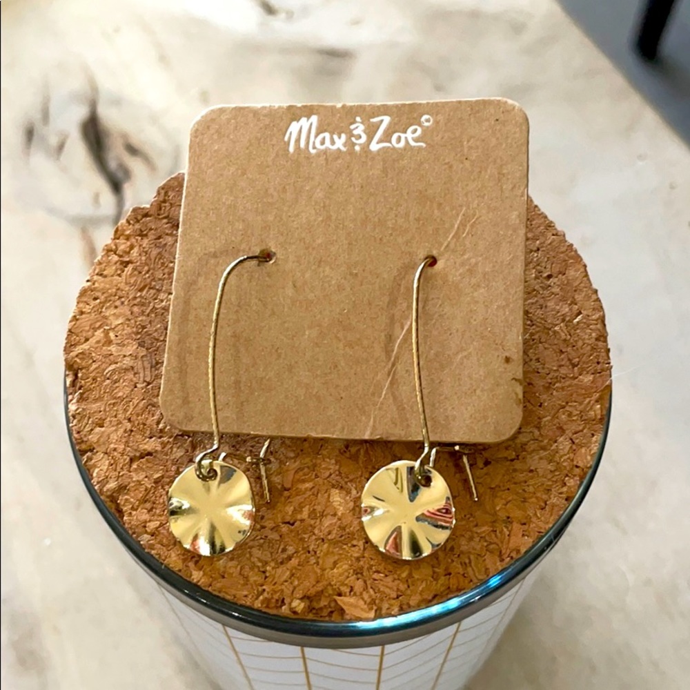 Max and Zoe gold dangle earrings